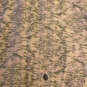 Stone pendant long necklace